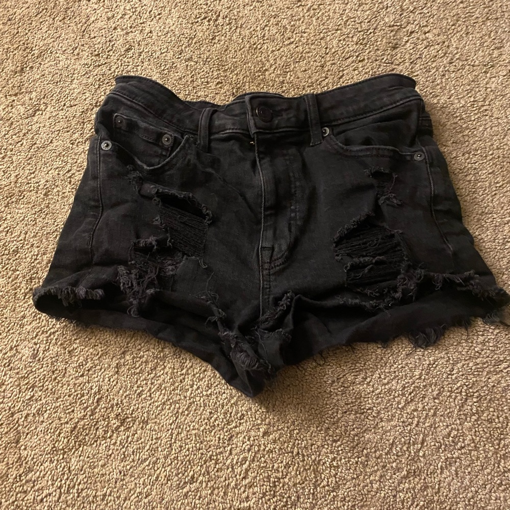 Black Aeropostale high rise shorts, super flattering! never worn!